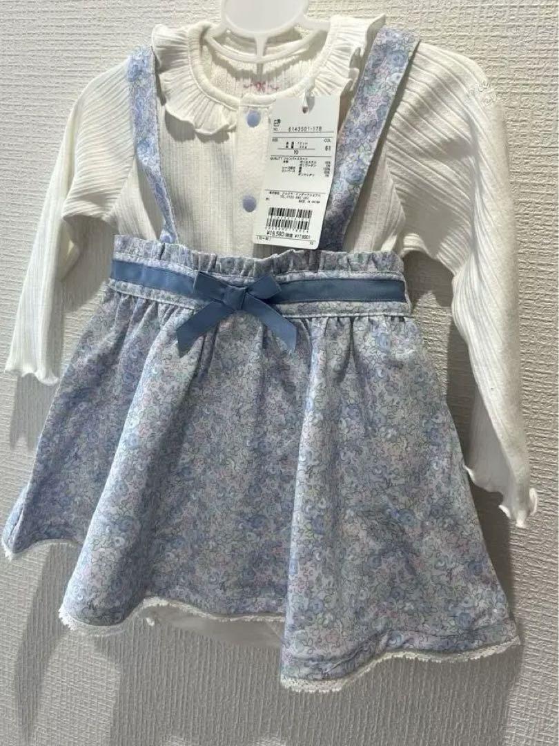 新品未使用メゾピアノワンピースセット70サイズ