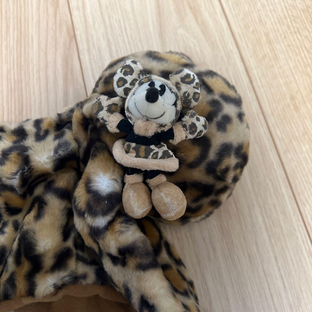 ディズニー ミニー　ヒョウ柄　ファンキャップ