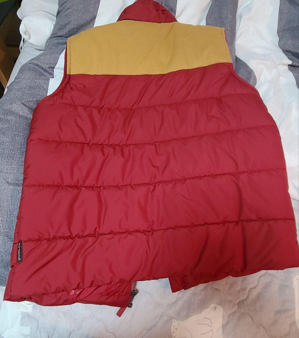 Jack Wolfskin レッド キルティングダウンベスト