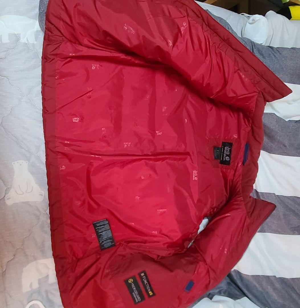 Jack Wolfskin レッド キルティングダウンベスト