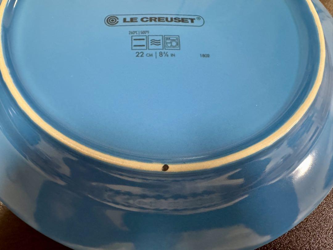 LE CREUSET 22cm レッド ブルー他 5枚セット パスタ 皿 - メルカリ