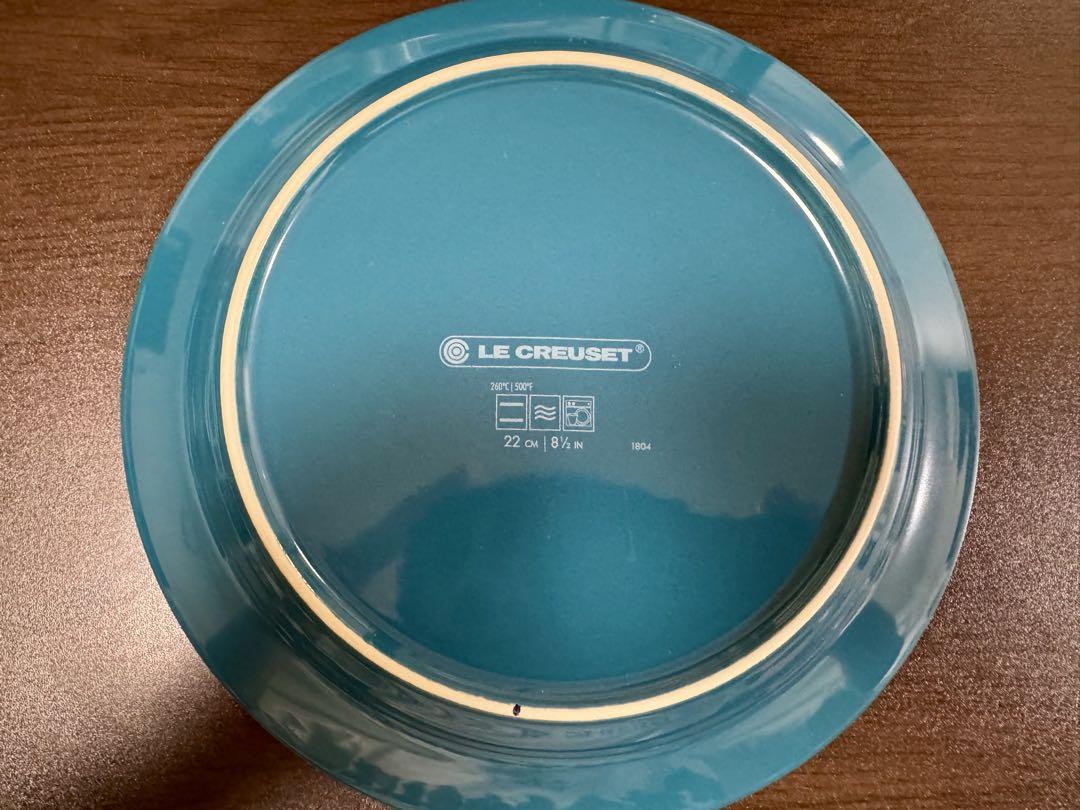 LE CREUSET 22cm レッド ブルー他 3枚セット パスタ 皿 - メルカリ