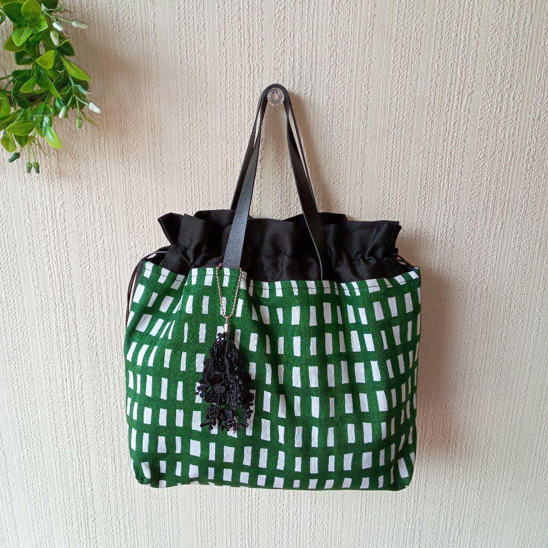 ミナペルホネン ハンドメイド 巾着バッグ トートバッグ バッグ 巾着
