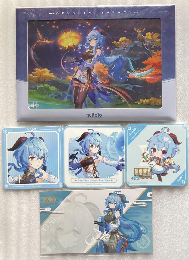 原神 スイパラ コースター 鍾離 ×5 等身 コースター 缶バッジ×8 原神 鍾離 クッション コースター アクリルスタンド 缶バッジ