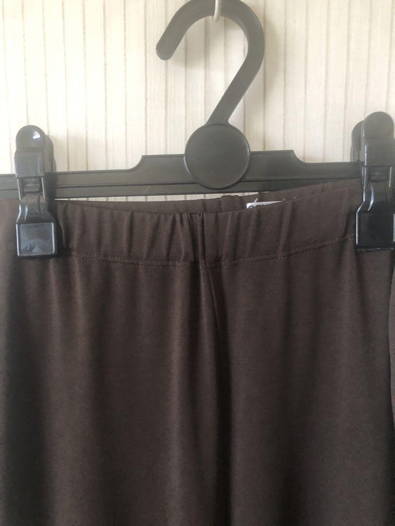 中古　イッセイミヤケ  ホワイトレーベル茶パンツスーツ