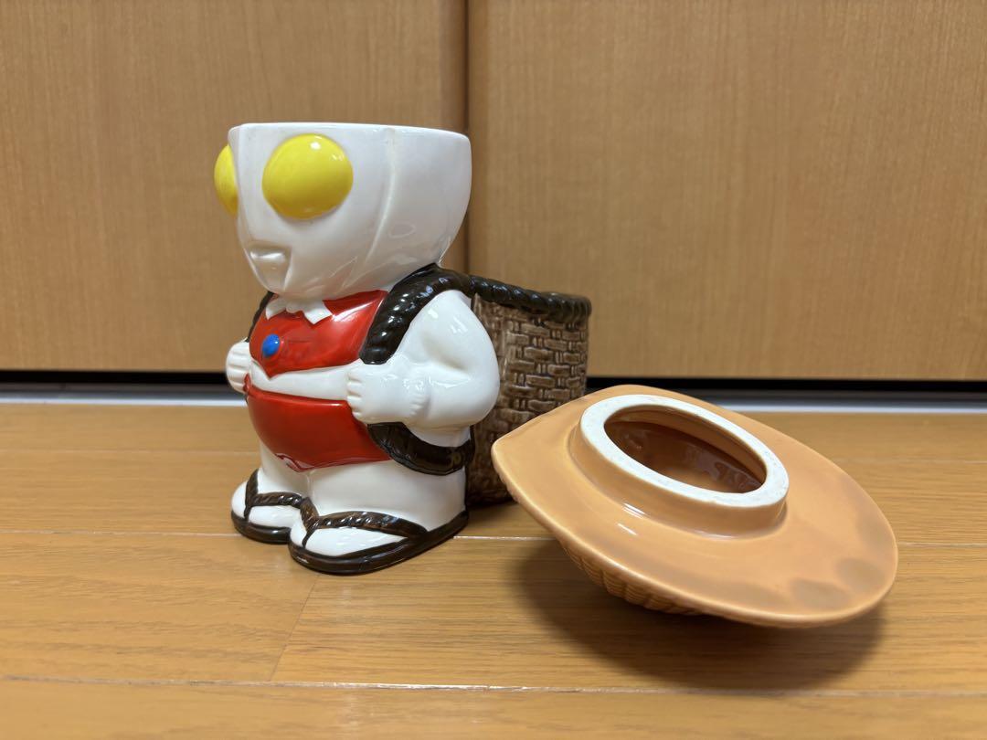 ウルトラマン 陶器製 置物 ペン立て 貯金箱 小物入れ 昭和 レトロ 当時物