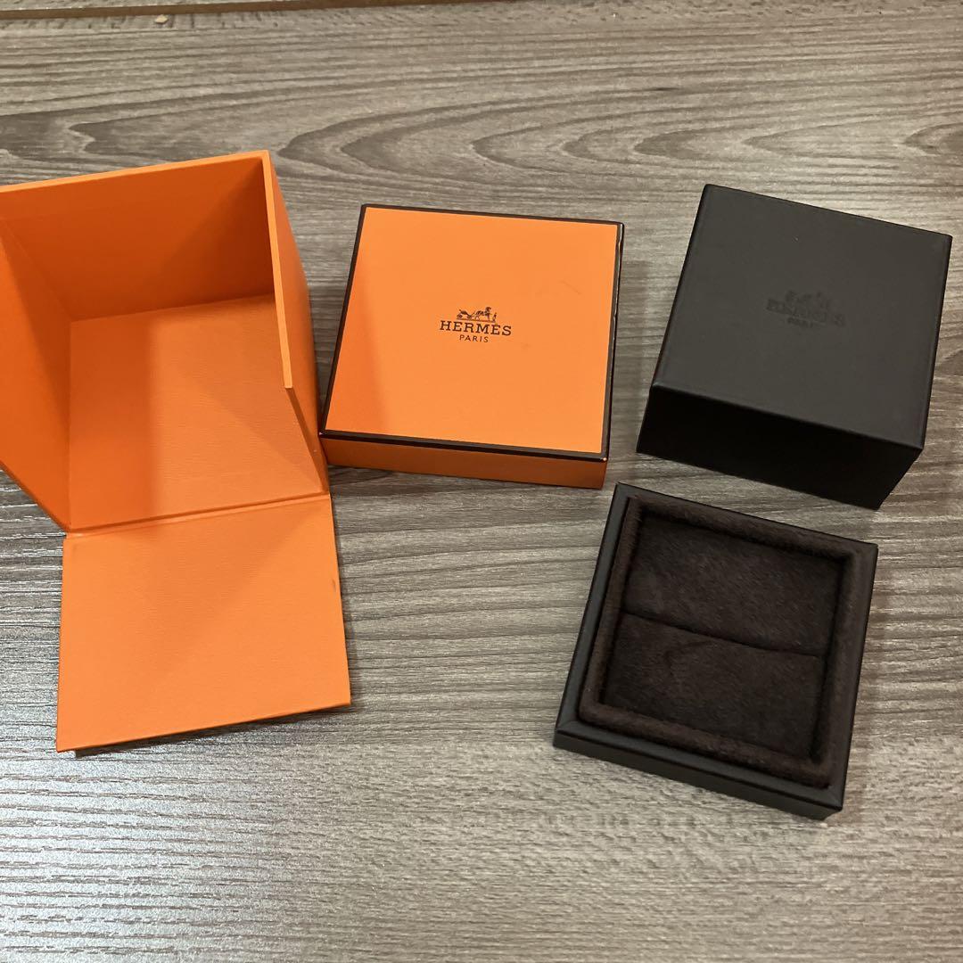エルメス　リング　アクセサリー　ケース　aBOX 箱 エルメス HERMES 空箱 指輪ケース リングホルダー 純正箱 保存箱
