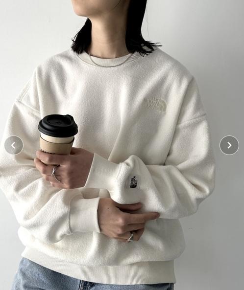 フォロー割 ラス1❗️ ノースフェイス スウェット 刺繍サガラ L K587B
