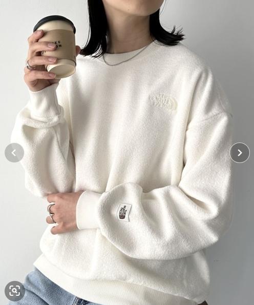 フォロー割 ラス1❗️ ノースフェイス スウェット 刺繍サガラ L K587B