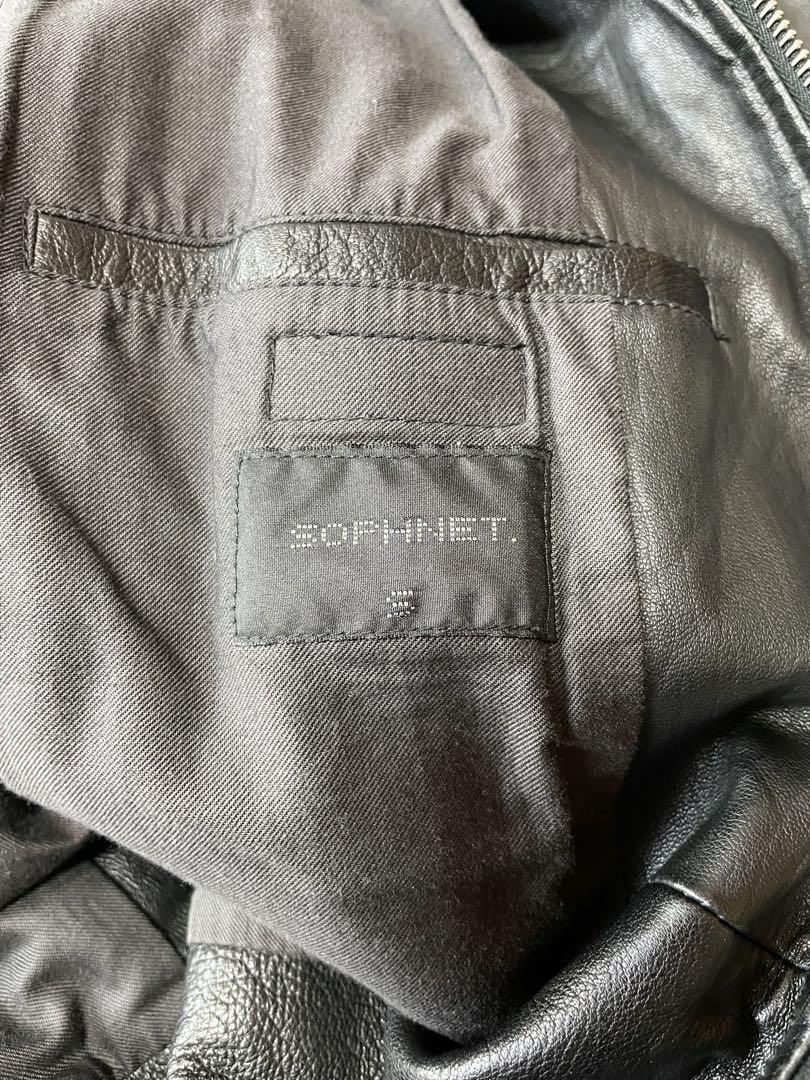 sophnet シングルレザーライダース　Mサイズ ブラック　シープスキン
