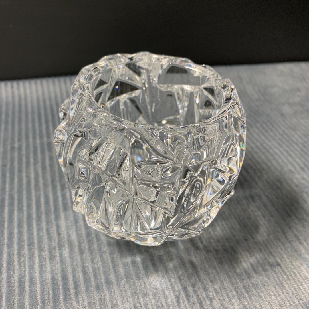 ティファニー TIFFANY クリスタル キャンドルホルダー 花器
