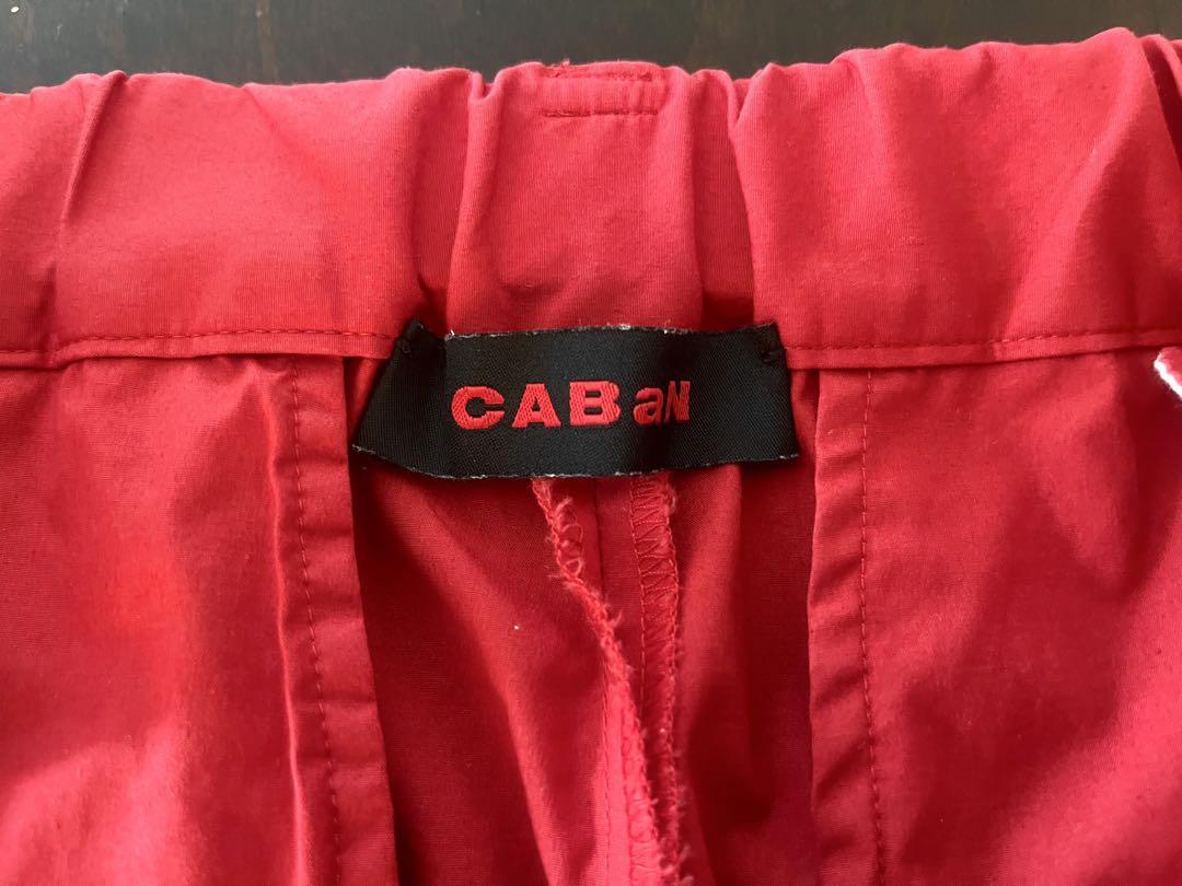 CABaN ストレッチコットンタイプライターワイドパンツ