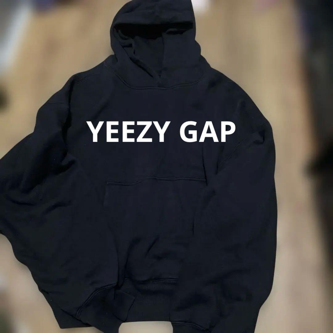 極美品　YZY GAP プルオーバーパーカー　ブラック　Lサイズ
