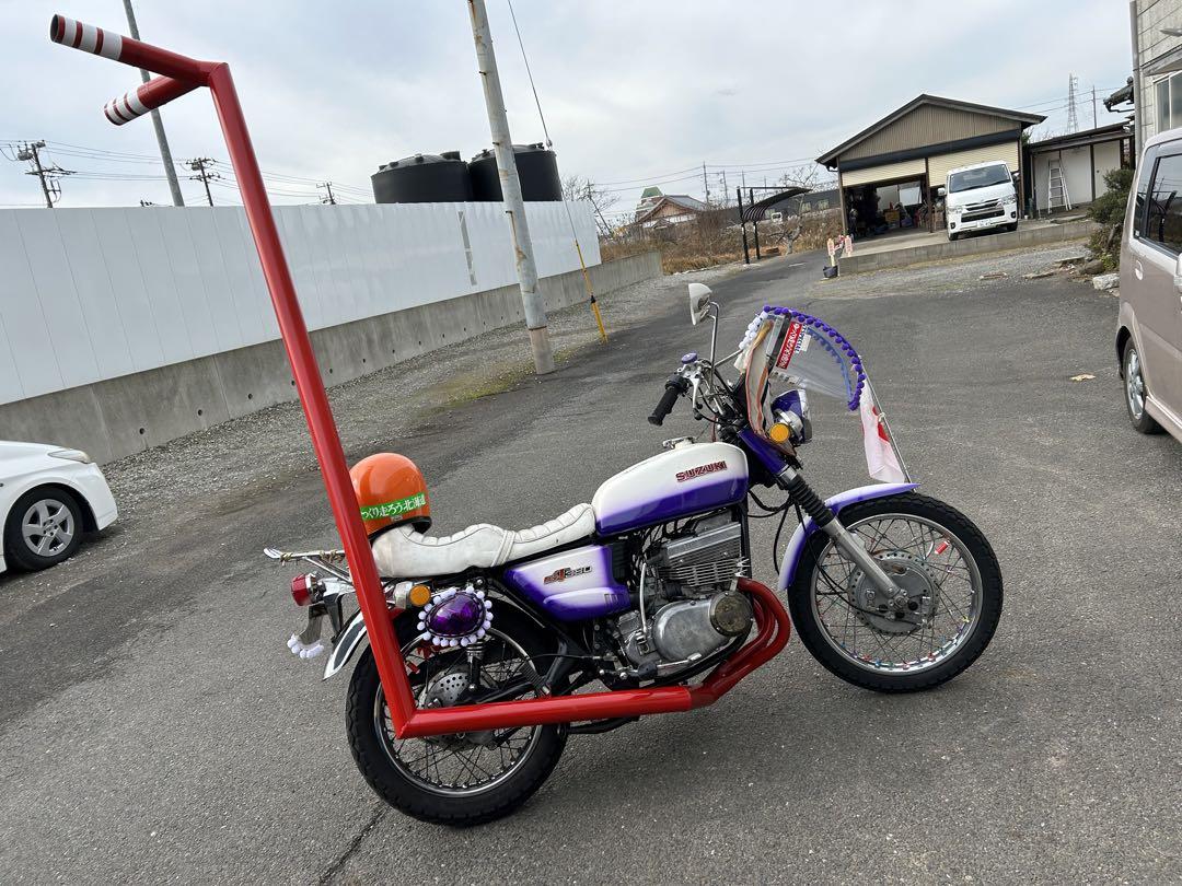 gt380マフラー　竹ヤリ