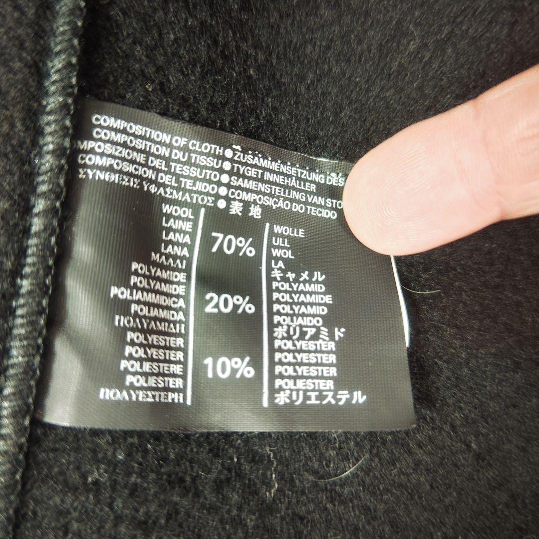 英国製 肉厚 ダッフルコート 黒 XL ロングコート