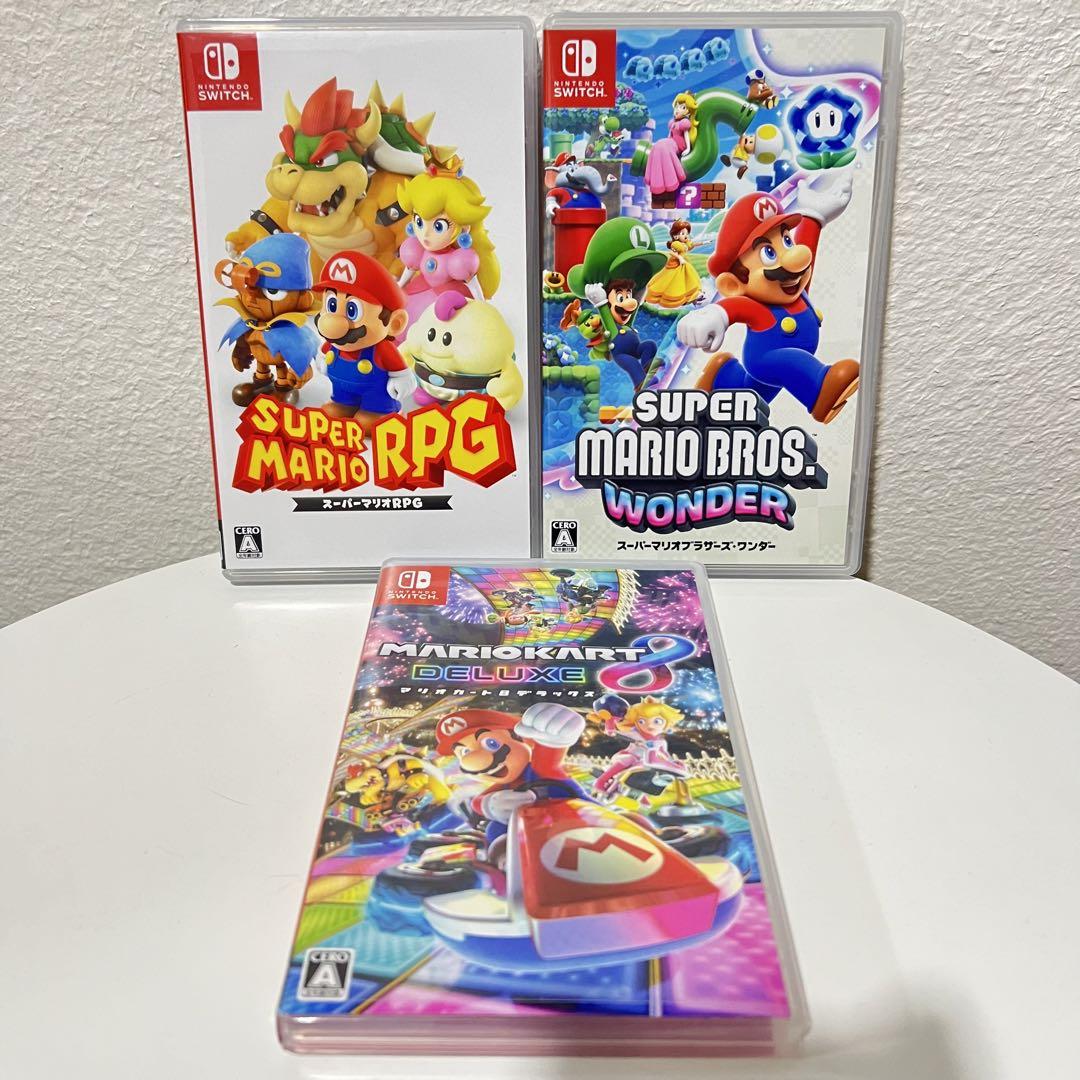 任天堂Switchソフト マリオカート8デラックス ワンダー RPG 3本 任天堂Switchソフト マリオカート8デラックス ワンダー RPG 3本