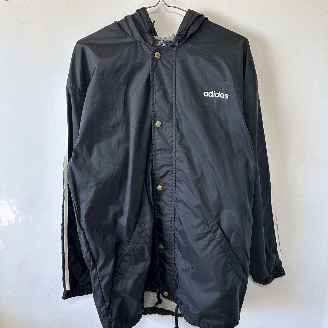 80s adidas USA製 国旗タグ　ナイロンジャンパー　ナイロンジャケット