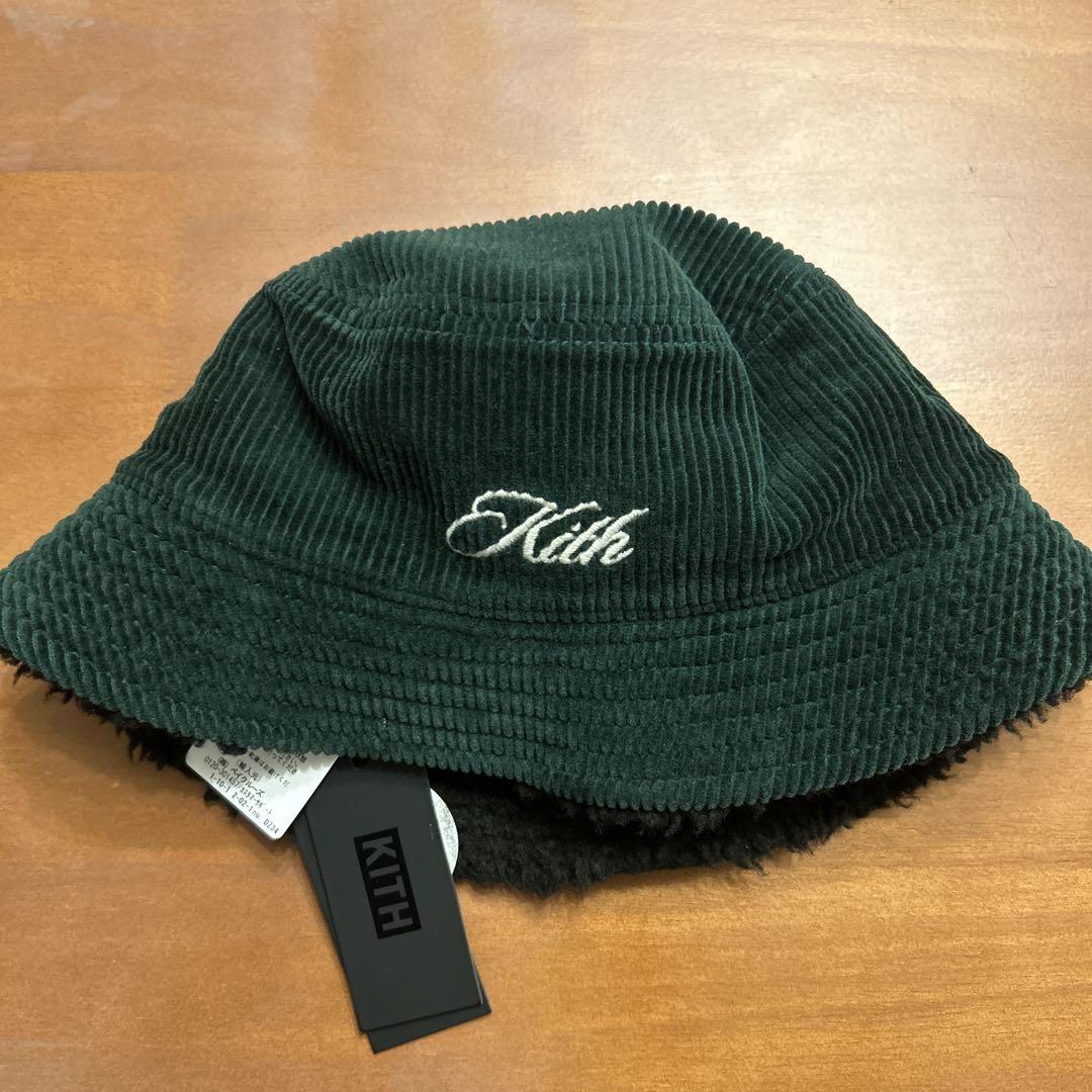 Kith バケットハット コーデュロイ ダークグリーン