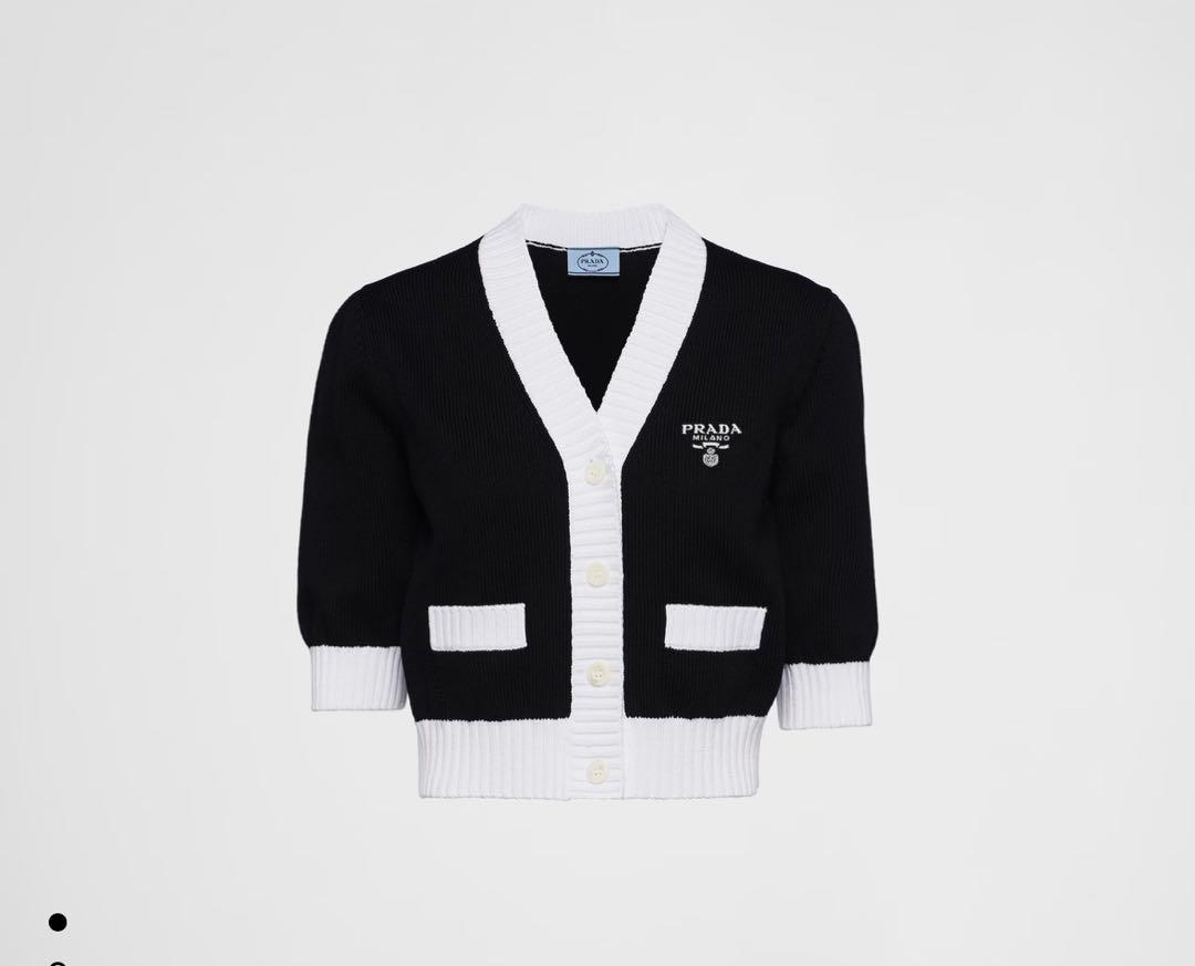 PRADA★プラダ クロップド コットン カーディガン