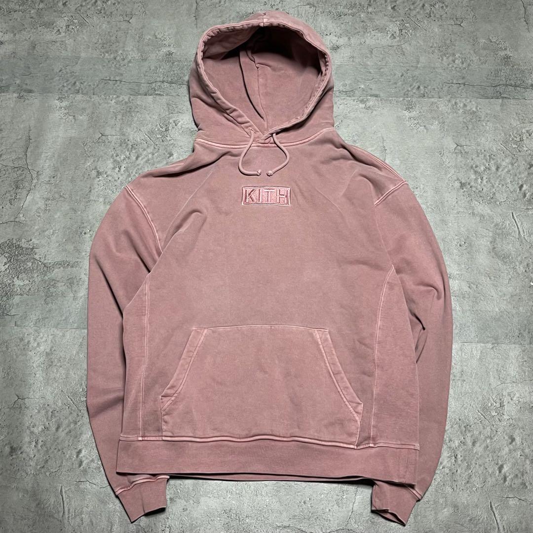 KITH Williams III 刺繍ロゴ スウェットパーカー Lサイズ