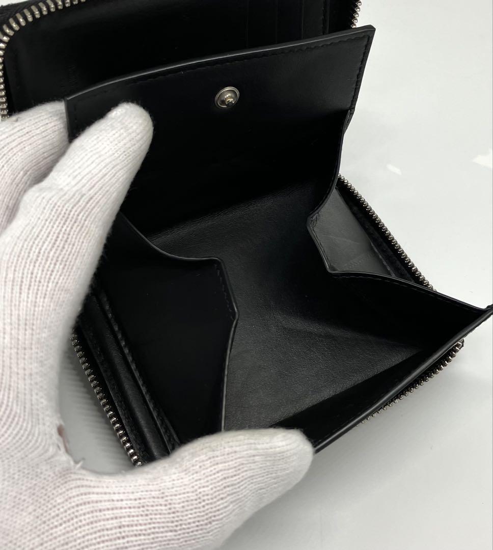 ⭐️ 新型 極美品 ボッテガ ヴェネタ カセット ジップ コンパクト 折り財布