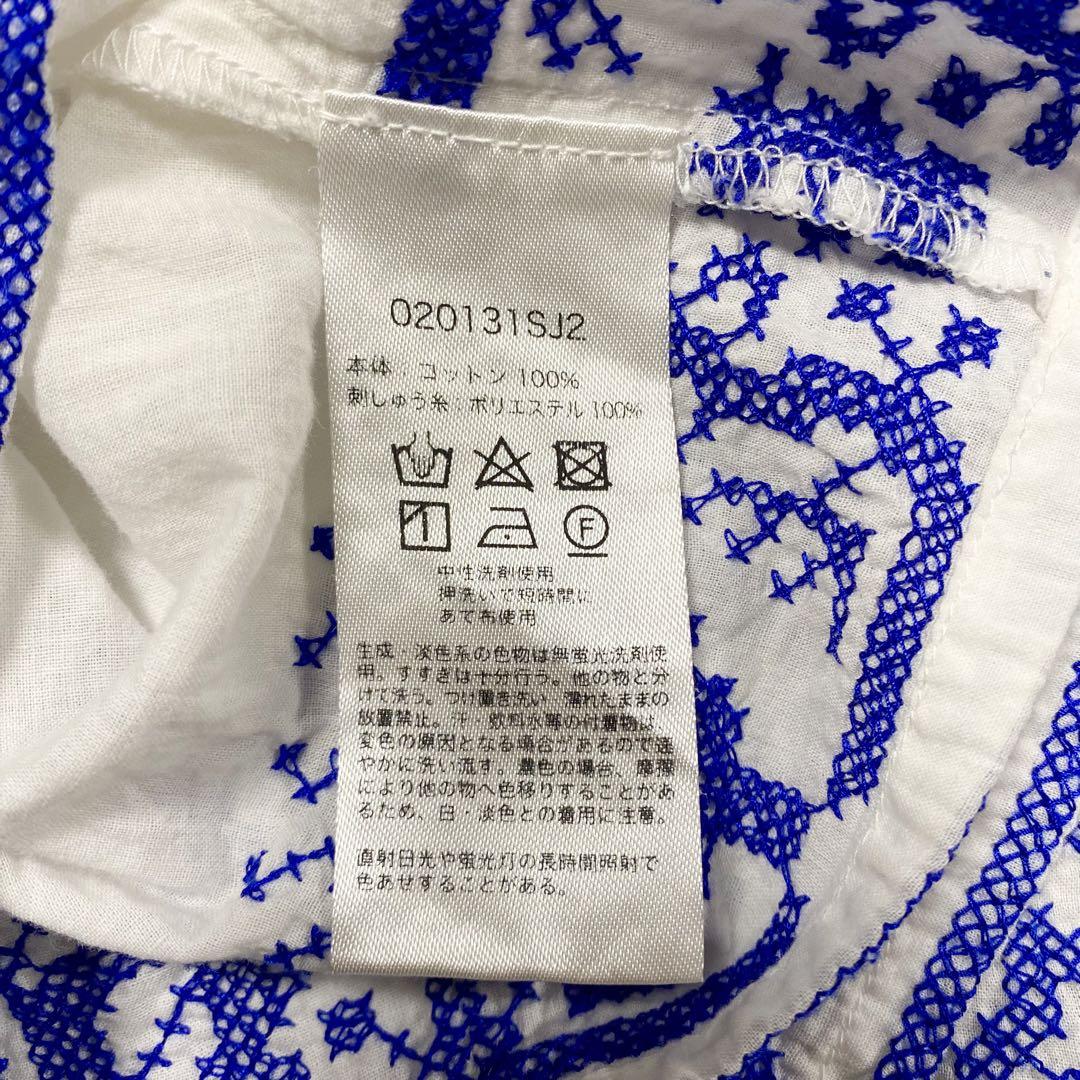 Sara mallika Embroidery Top ブラウス　刺繍　Vネック
