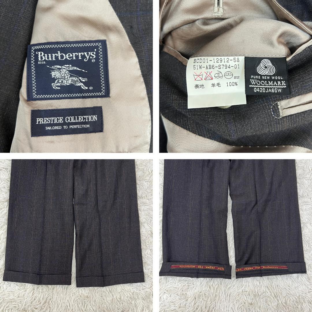 《美品》バーバリーズ ビジネススーツ メンズ ダークグレー M