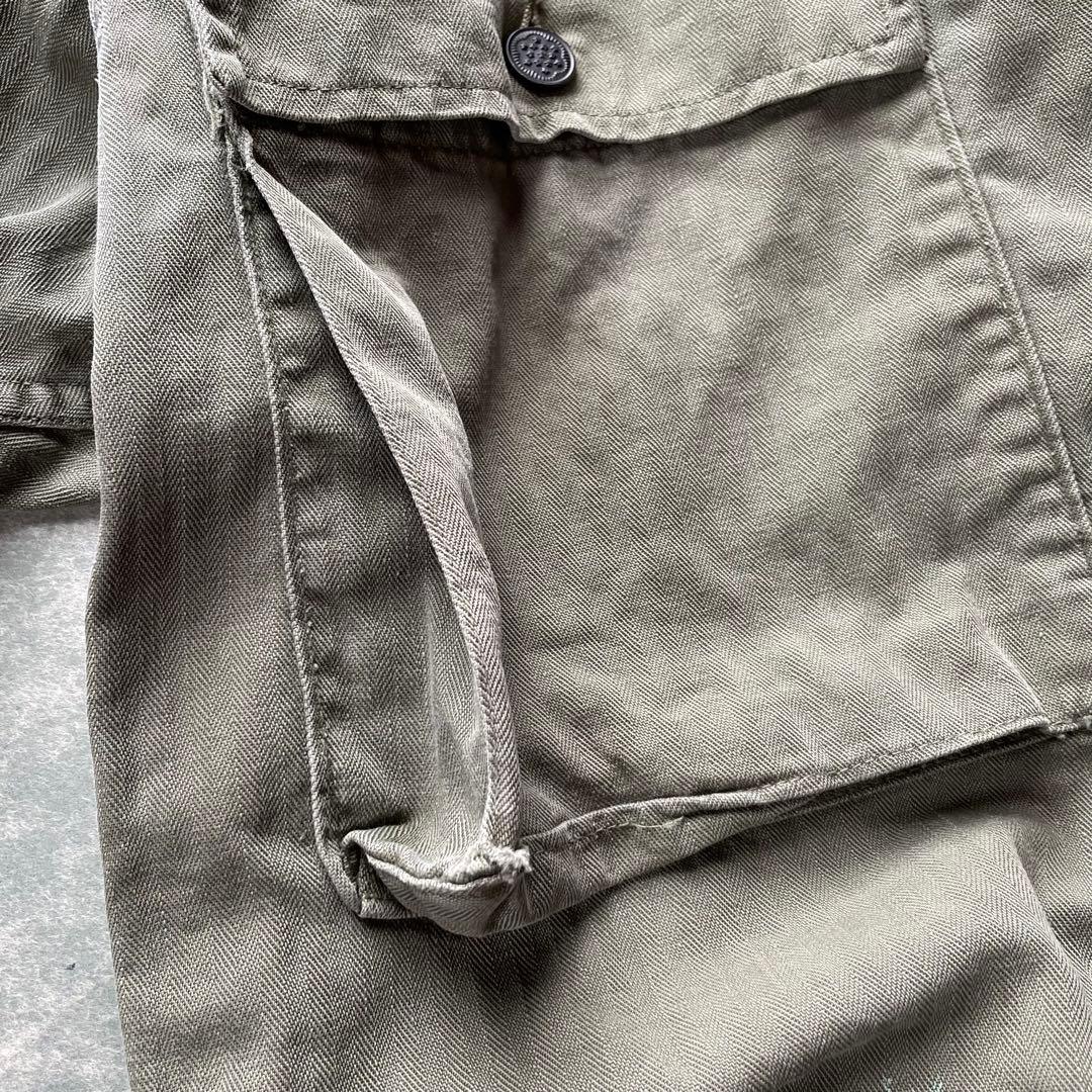 【vintage】40's HBT M-43 US ARMY ボロ アートピース 【vintage】40's HBT M-43 US ARMY ボロ アートピース