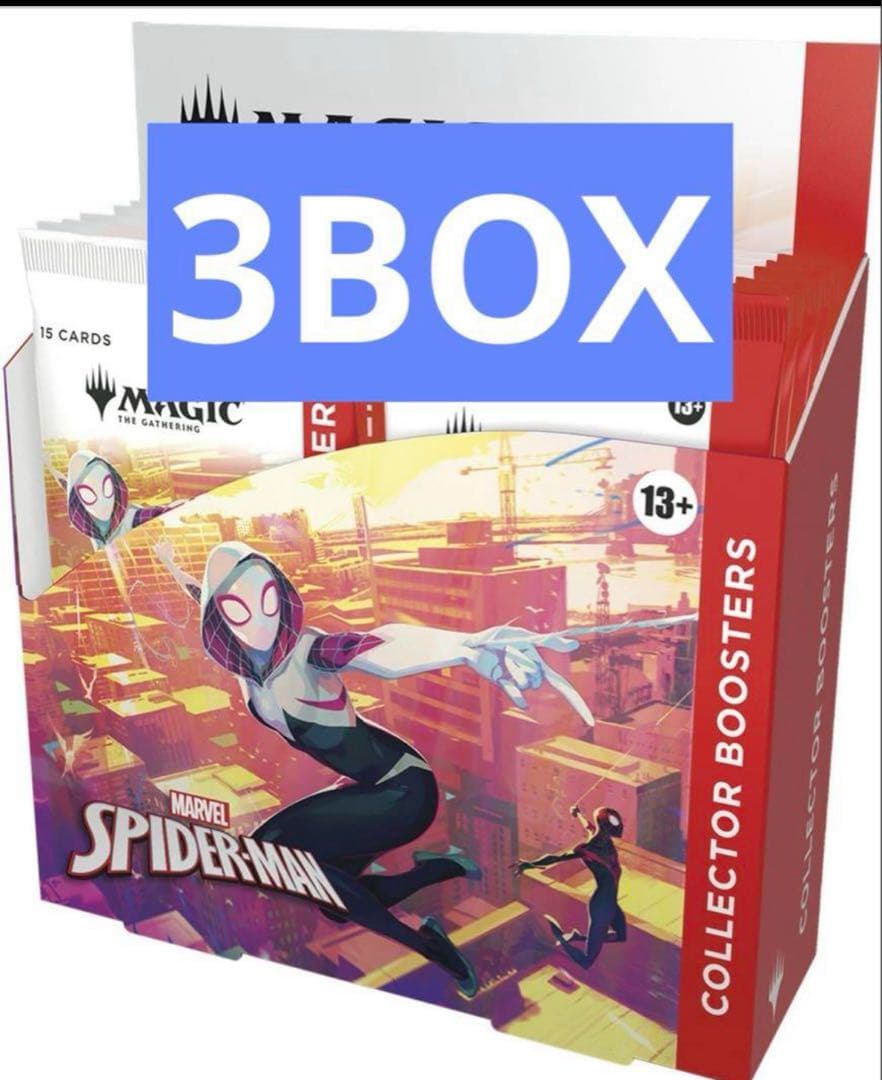 MTG　SPIDER MAN　コラボ　コレクターブースター　英語版　×3BOX