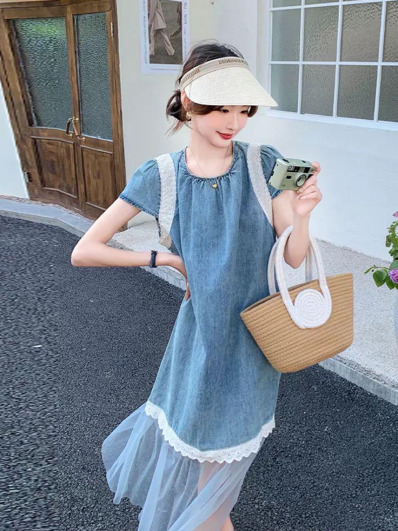大人気✨タイトワンピース 女性用 ワンポイント 春夏デートに