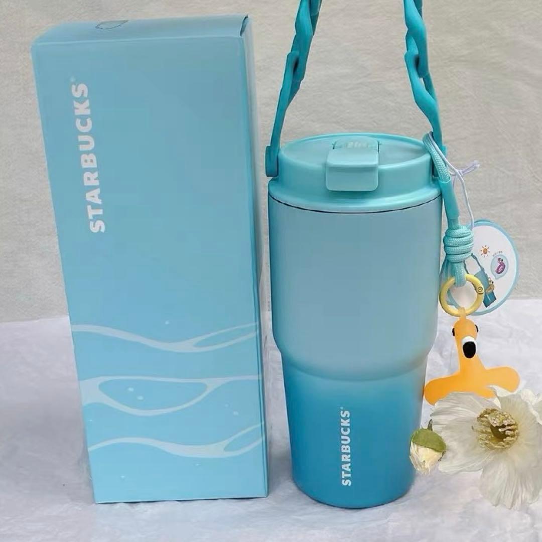 スターバックス ブルー ステンレスタンブラー ベアリスタ トラップ チャーム