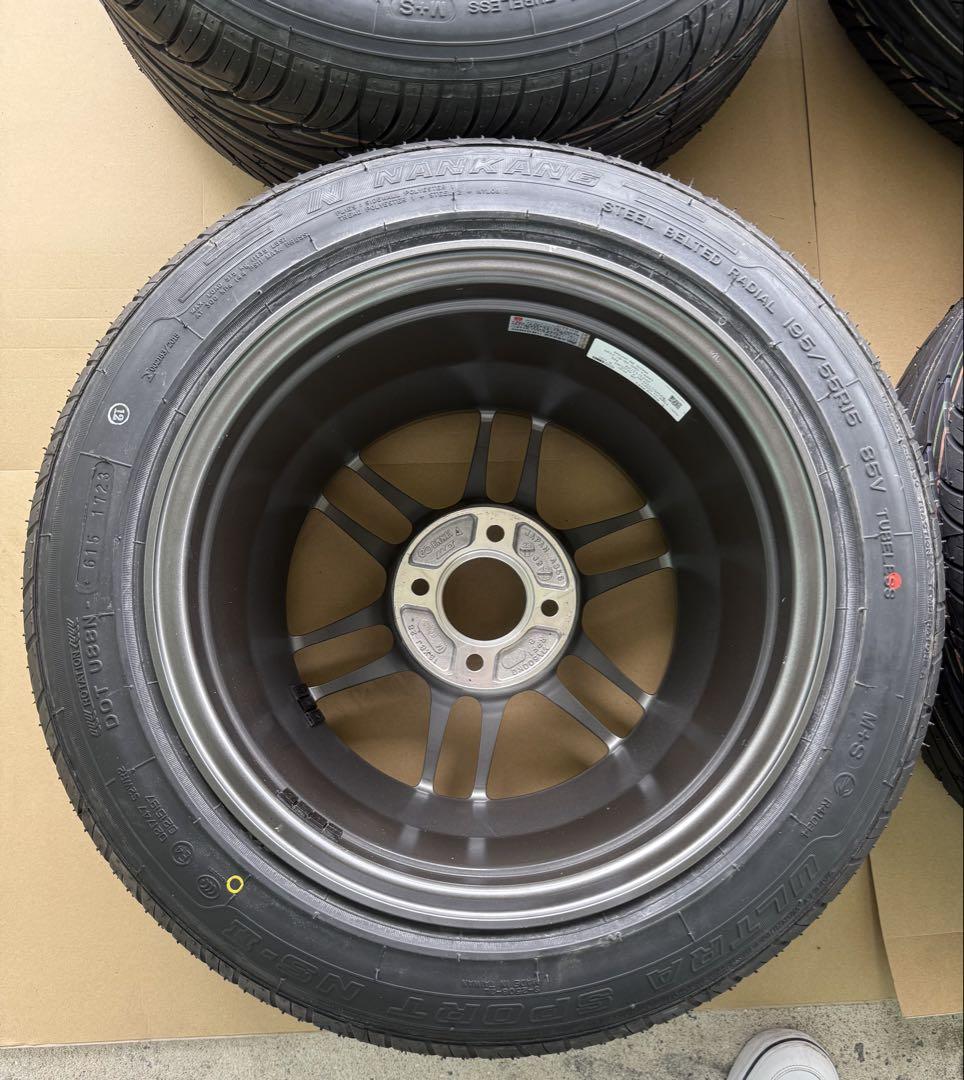ENKEI RPF1RS15インチ8J＋28 ナンカンNS2 195 55 15