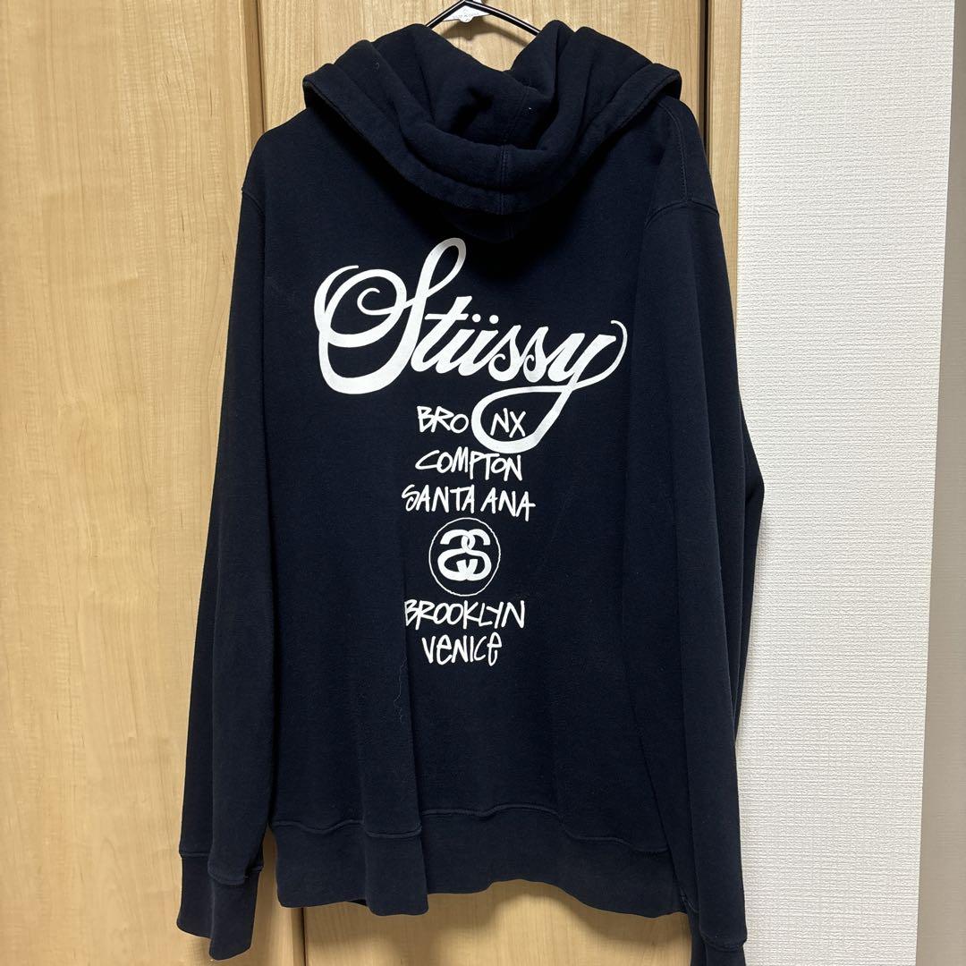 Stüssy ネイビー パーカー サイズ5 Stüssy ネイビー パーカー サイズL