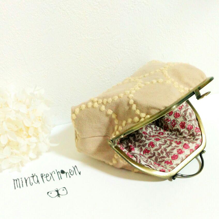 オーダーhandmade＊tambourine がま口 pb*c