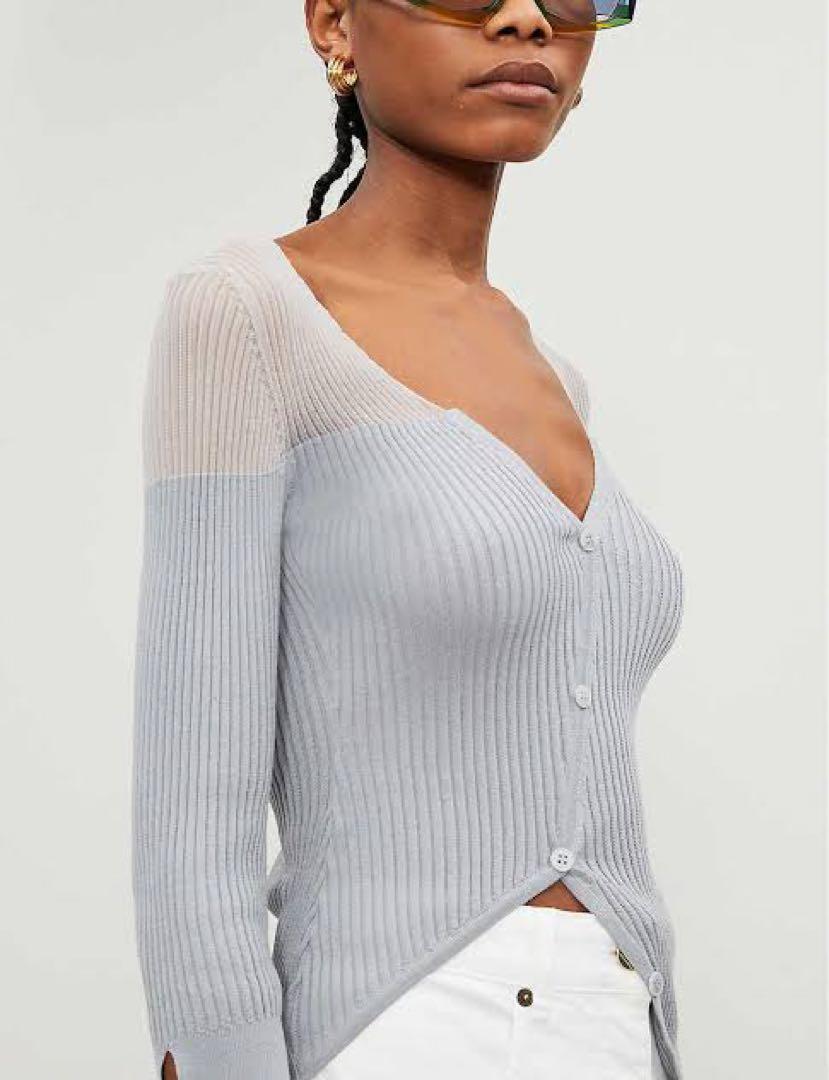 〓JACQUEMUS〓 Le Cardigan Tordu - GREY 画像11