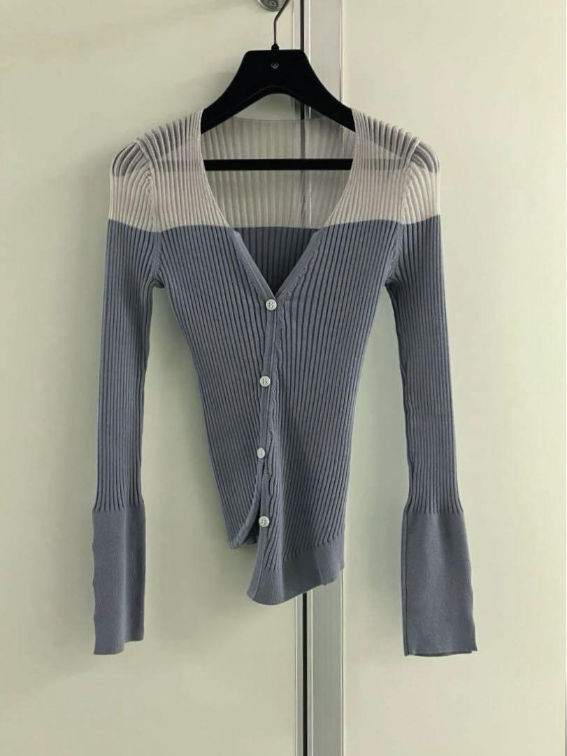 〓JACQUEMUS〓 Le Cardigan Tordu - GREY 画像2