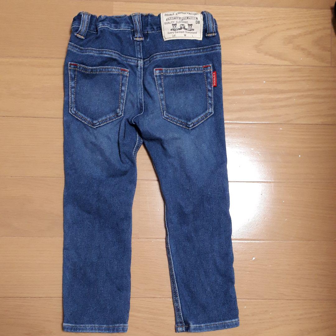 ミキハウス ダブルビー デニムパンツ 100㎝ 伸縮性あり - メルカリ