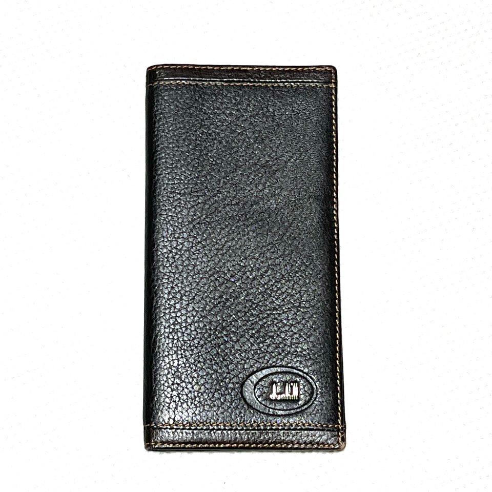 新品同様＊ dunhill ダンヒル レザー 二つ折り 長財布 札入れ