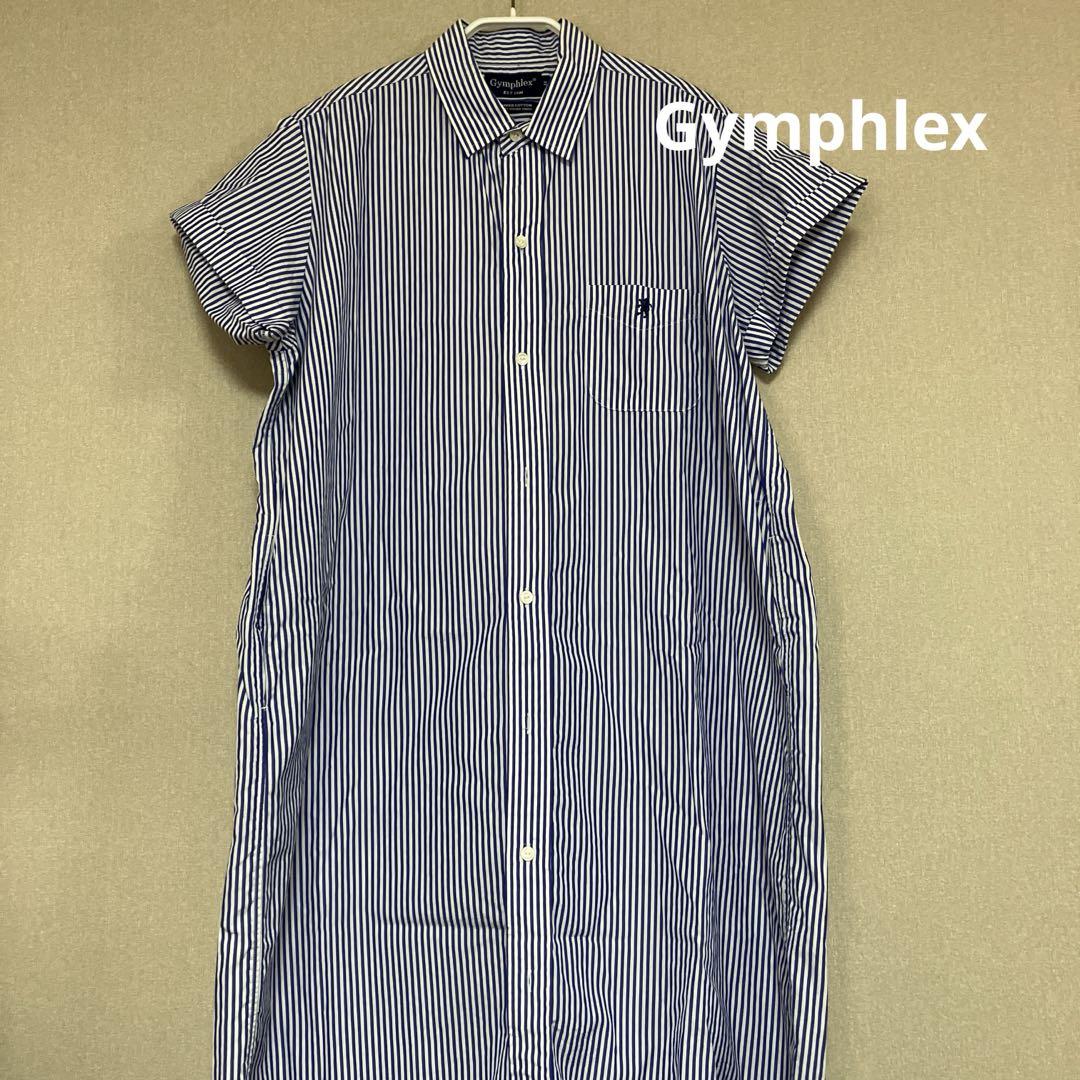 Gymphlex｜【20%OFF】レギュラーカラーストライプ半袖シャツ
