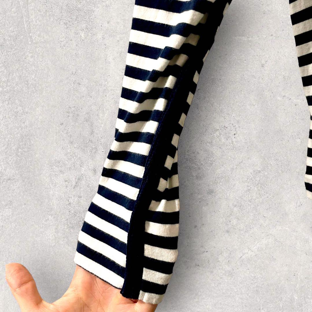 COMME des GARCONS EDITED ボーダー ロンTシャツ S 黒