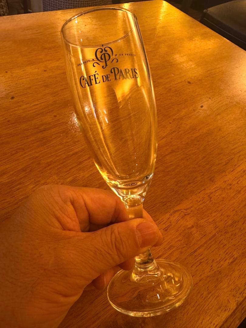 新品 カフェドパリ シャンパングラス 24脚 ガラス製