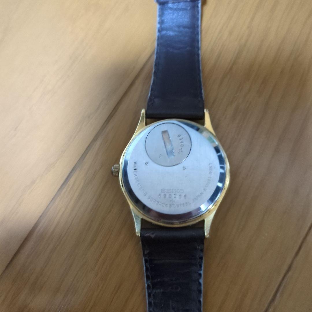Seiko アナログ時計 レザー バンド　0841-8051