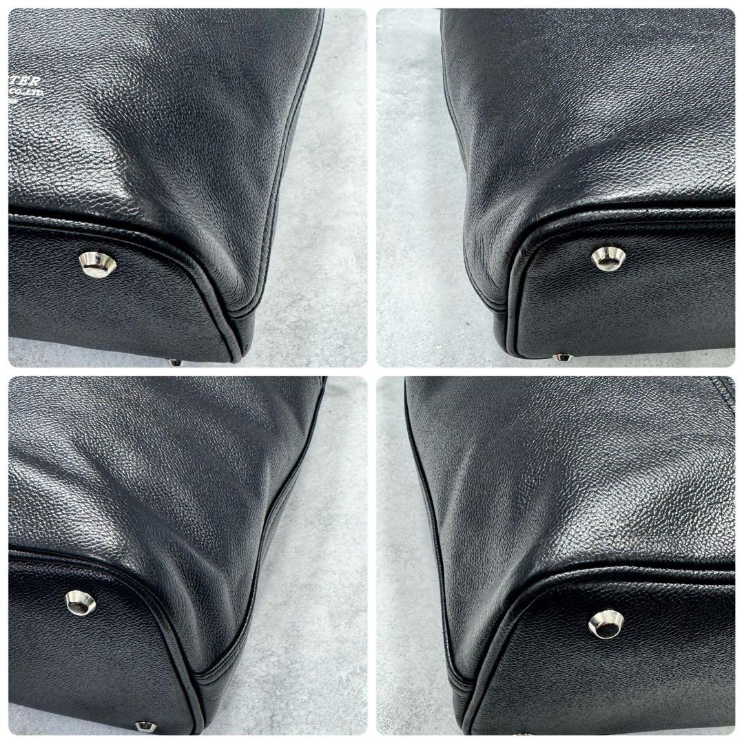 美品 ポーター リンク メンズ レザー トートバッグ ビジネス A4収納 黒 美品 ポーター リンク メンズ レザー トートバッグ ビジネス A4収納 黒