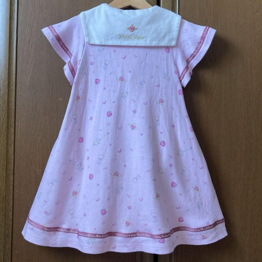 専用！メゾピアノ　セーラー　半袖　フレア　ワンピース　セーラームーン　コラボ　夏