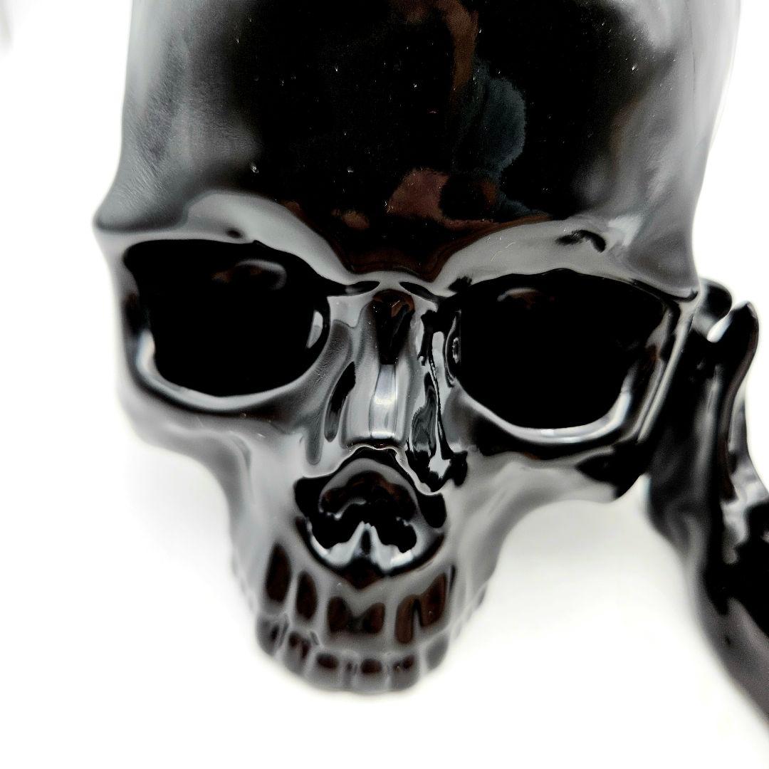 陶器製骸骨 置物目立った傷や汚れなし