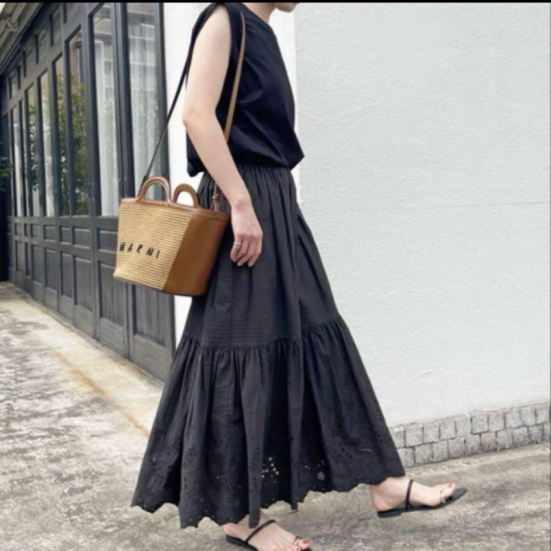 Spick and Span エンブロイダリーレーススカート　38