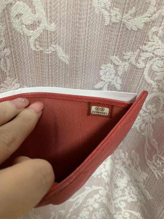 【美品】CHANEL キャビアスキン コンパクト 三つ折り財布 画像9