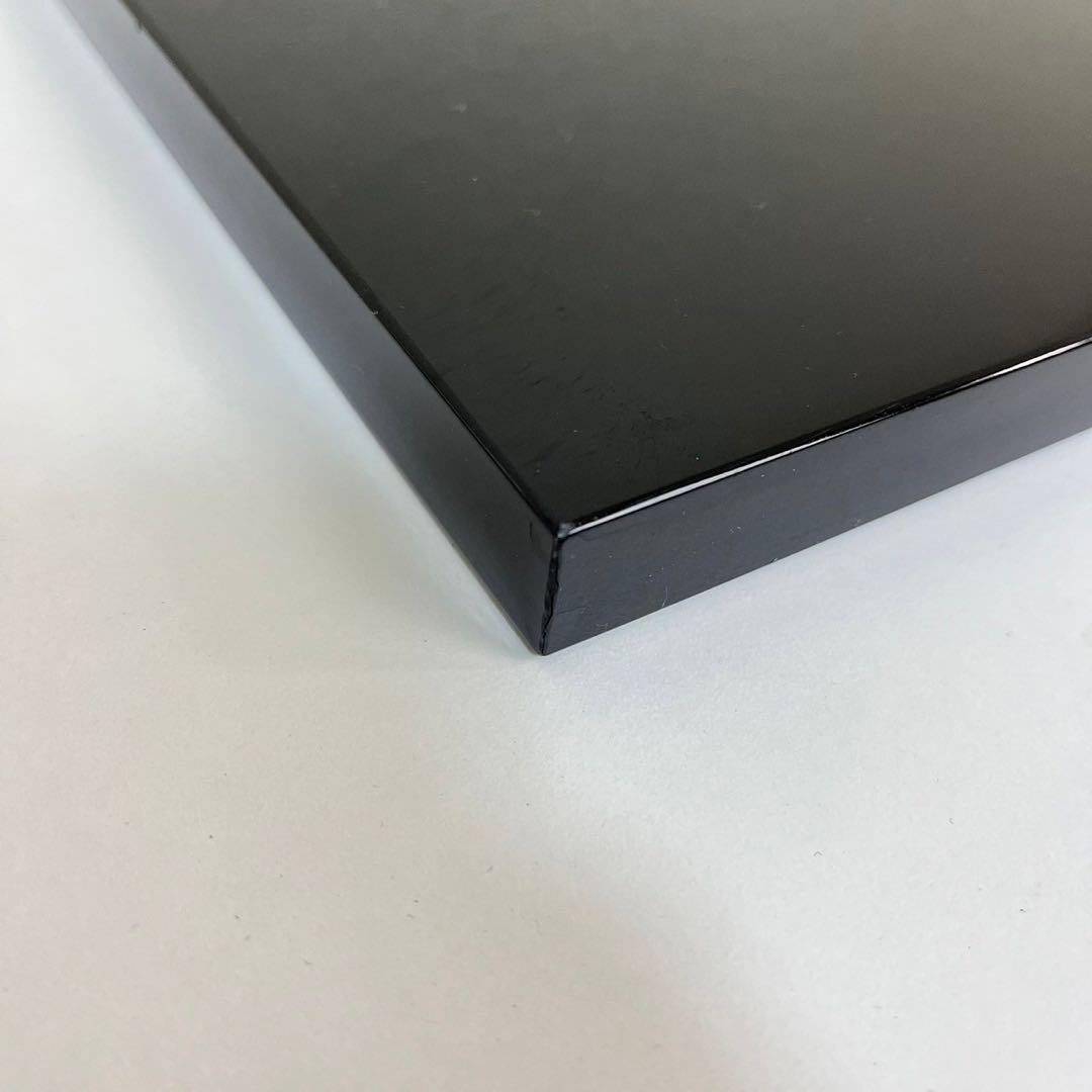 未使用 茶道具 85cm 風炉用長板 敷板 布張 真塗 華道具 箱付
