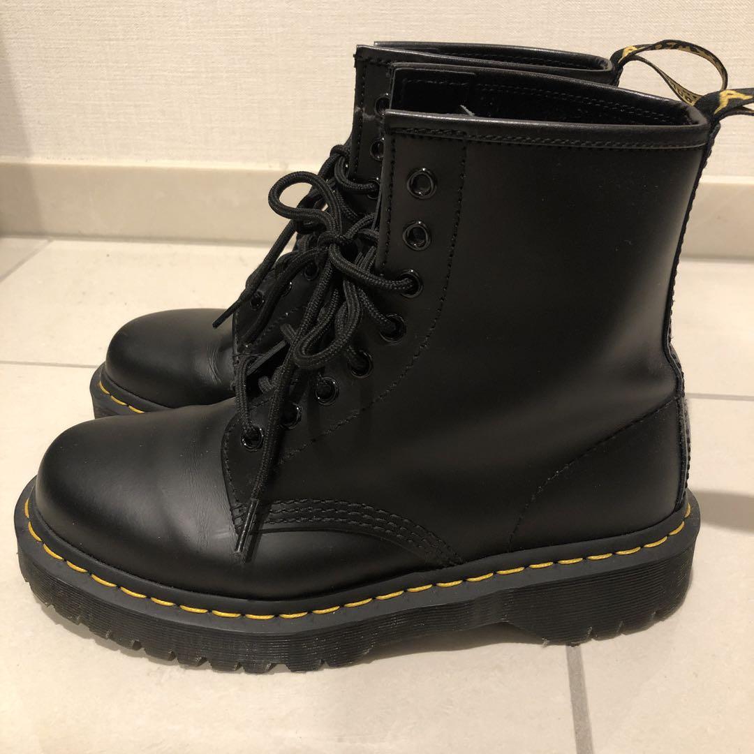Dr. Martens 黒 レザー 厚底ブーツ　25.5センチくらい