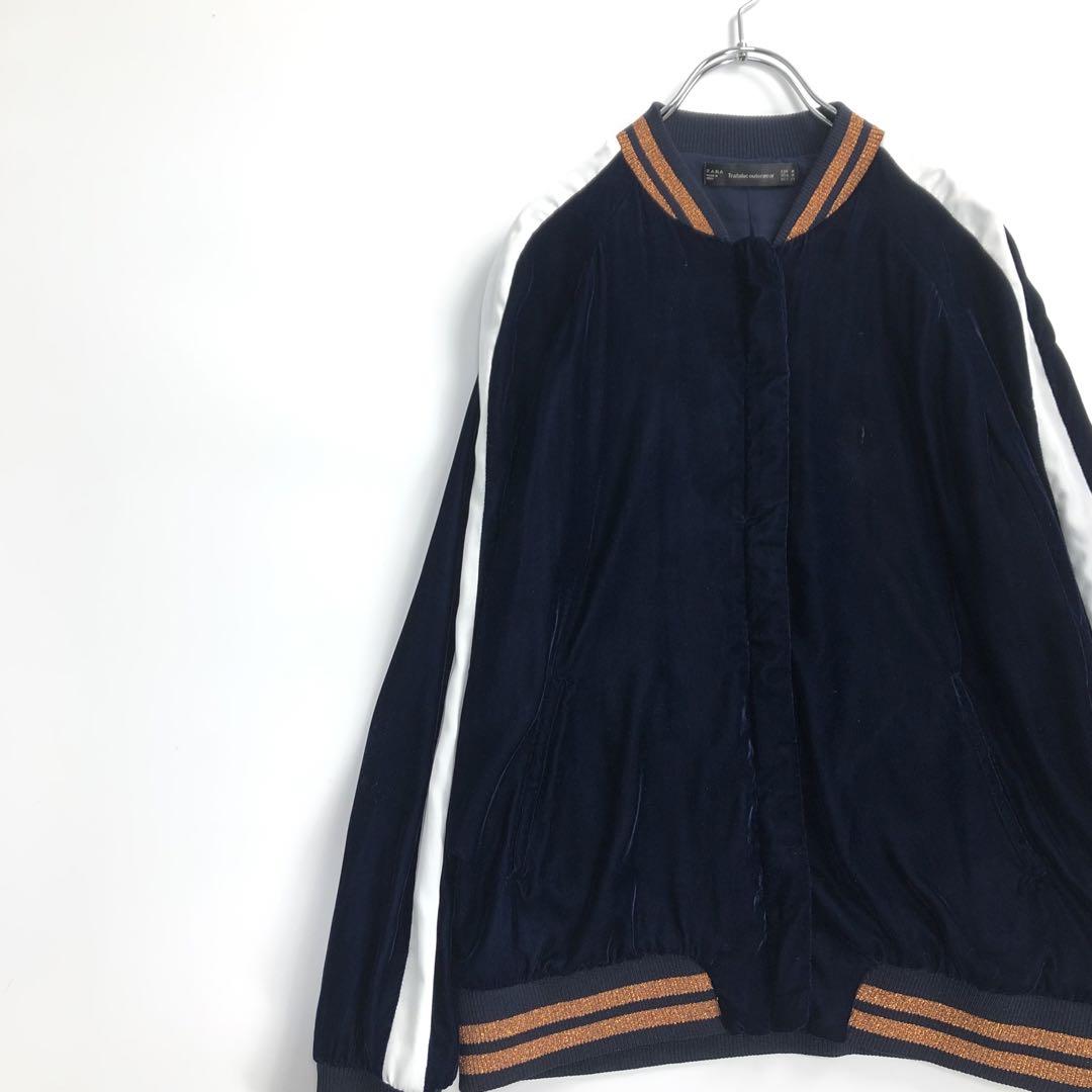 ZARA ザラ　スカジャン　花柄　ブルゾン　ジャケット　レディース